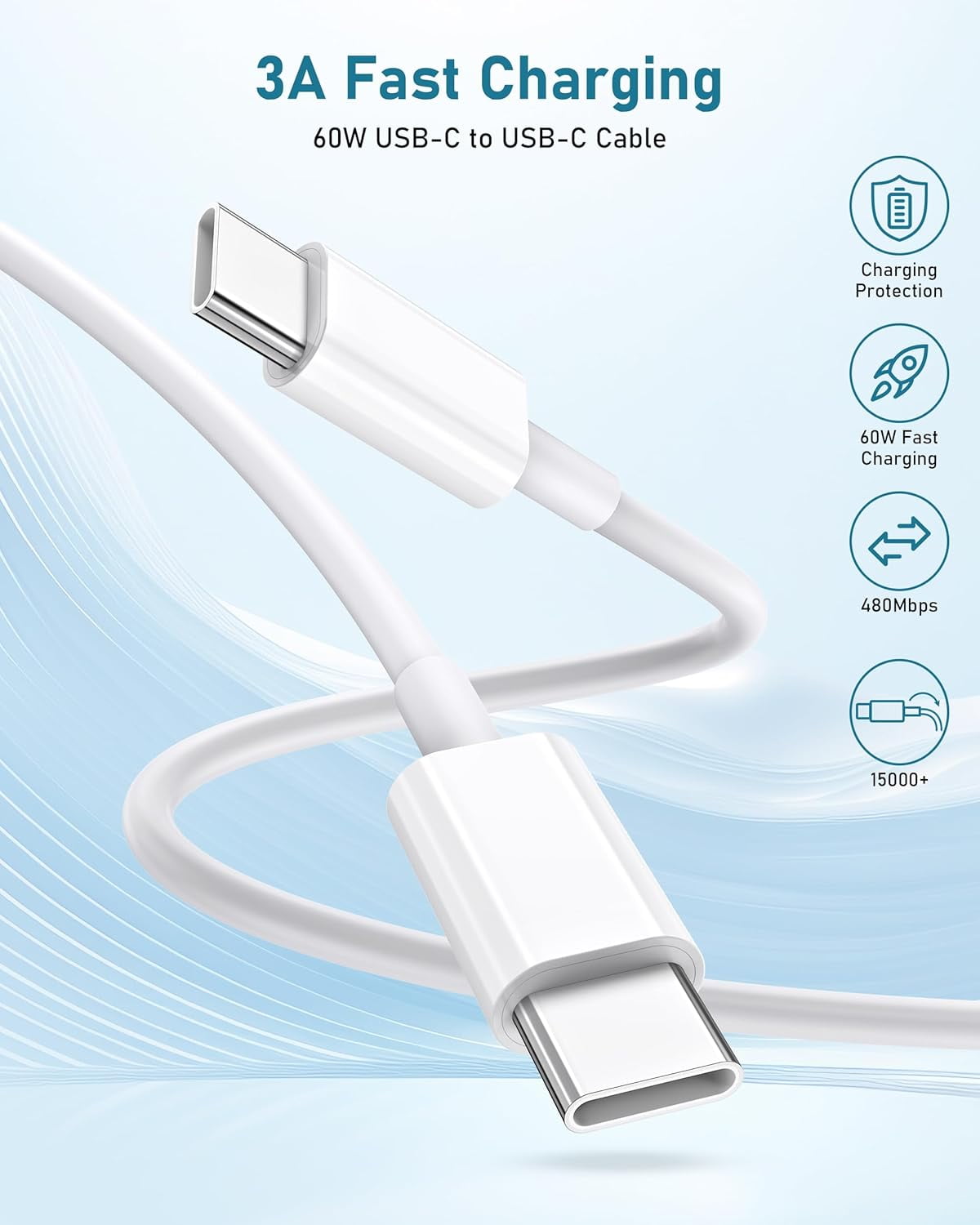 For Google Pixel Charger, 2Pack 30W USB C Fast Charger Block with 10FT USB C to C Cable for Google Pixel 9 Pro/9/8 Pro/8/7/7Pro/6/6 Pro/6A/5/4/3/2/XL, Galaxy, Android, MacBook Air 13/12 inch M1/M2