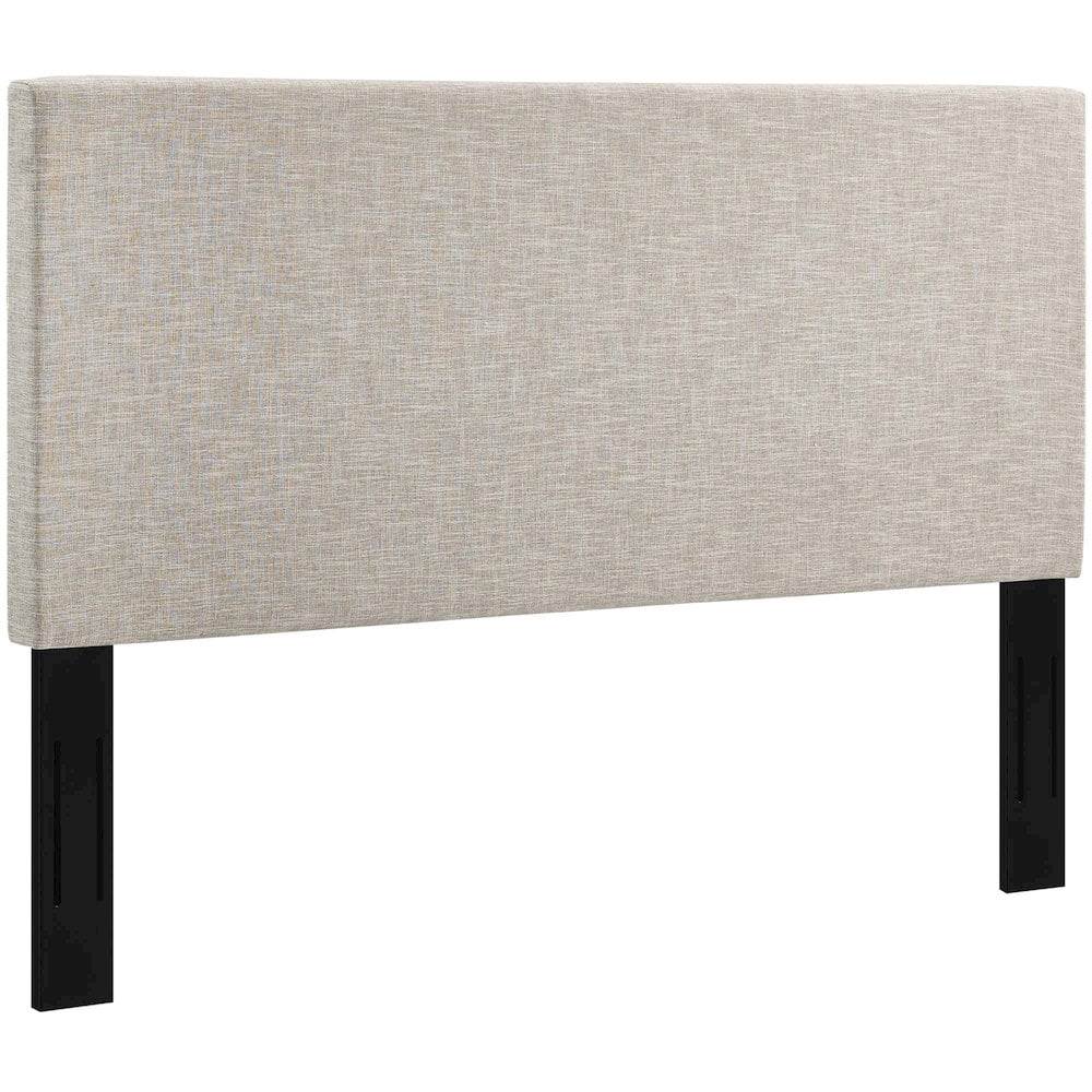 Modway Taylor King and California King Linen Fabric Headboard in Beige