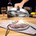 thumbnail image 2 of WORGEOUS 2pcs Cubiertas de alimentos para el hogar cubiertas de bistec de acero inoxidable cubiertas de alimentos a prueba de aceite, 2 of 8