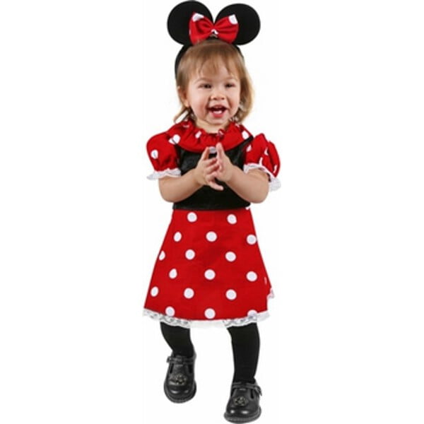 Xmas Minnie Red White Polka Dots Top Hot Red Pettiskirt Dress Tutu SET 3-12Month 