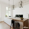 thumbnail image 3 of Hunter - Felippe 8-light Onyx Bengal, Medium Size Pendant Light, Dimmable, Casual Style, Rectangle Shaped, for Bedrooms, Dining, Living Rooms - 19976, 3 of 8