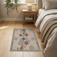 thumbnail image 3 of ODIKA 2'x3' Gray Beige Modern Geometric Hexagon Washable Doormat Contemporary Abstract Polygonal Pattern Non-Slip, Low Pile for Entryway, Kitchen, Laundry Room, 3 of 7