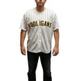 thumbnail image 6 of Mars 24K Hooligans WHITE Baseball Jersey - Mens Large, 6 of 7