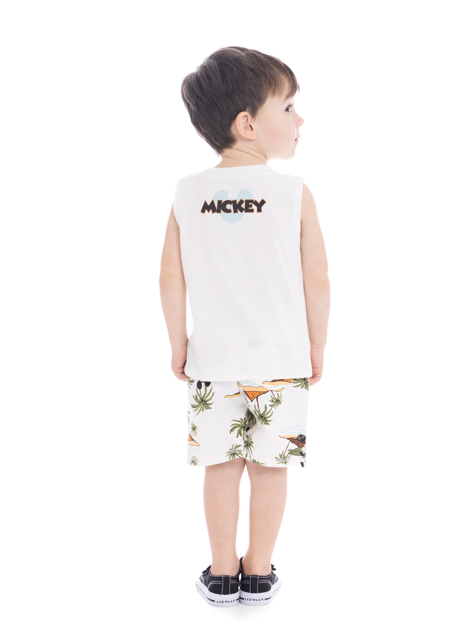 Mickey Mouse Toddler Boys Graphic Print Tank Top and Shorts Set, 2-Piece, Sizes 12M-5T