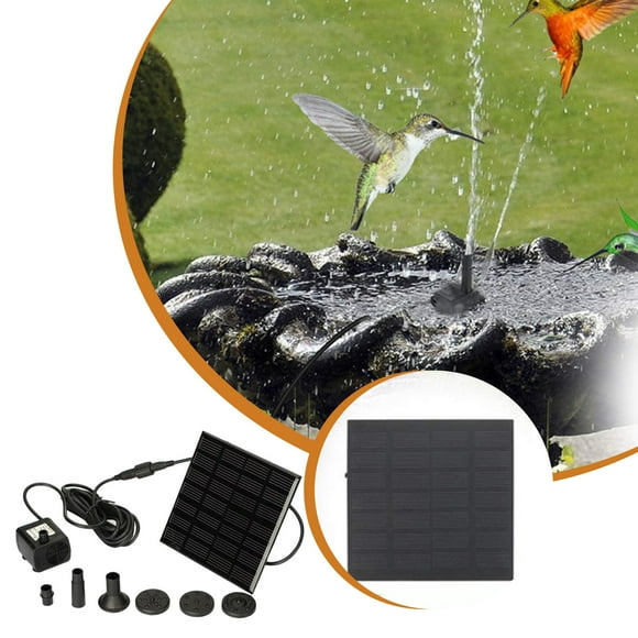 LSLJS Solar Water Pump Kit, Solar Powered Water Pump with Many Nozzles, Water Feature Outdoor Pump for Bird Bath, Garden and Fish Tank, Water Pump