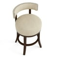 thumbnail image 3 of Tela Wood Counter Stools, Beige, Set of 2, 3 of 5