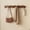 Brown, variant on Wall Mounted Wooden Wavy Hook Rack with 6 Hooks, 20.5" Heavy Duty Coat Rack for Wall, For Bathroom and Kitchen, Entryway Organizer for Towels and Coats