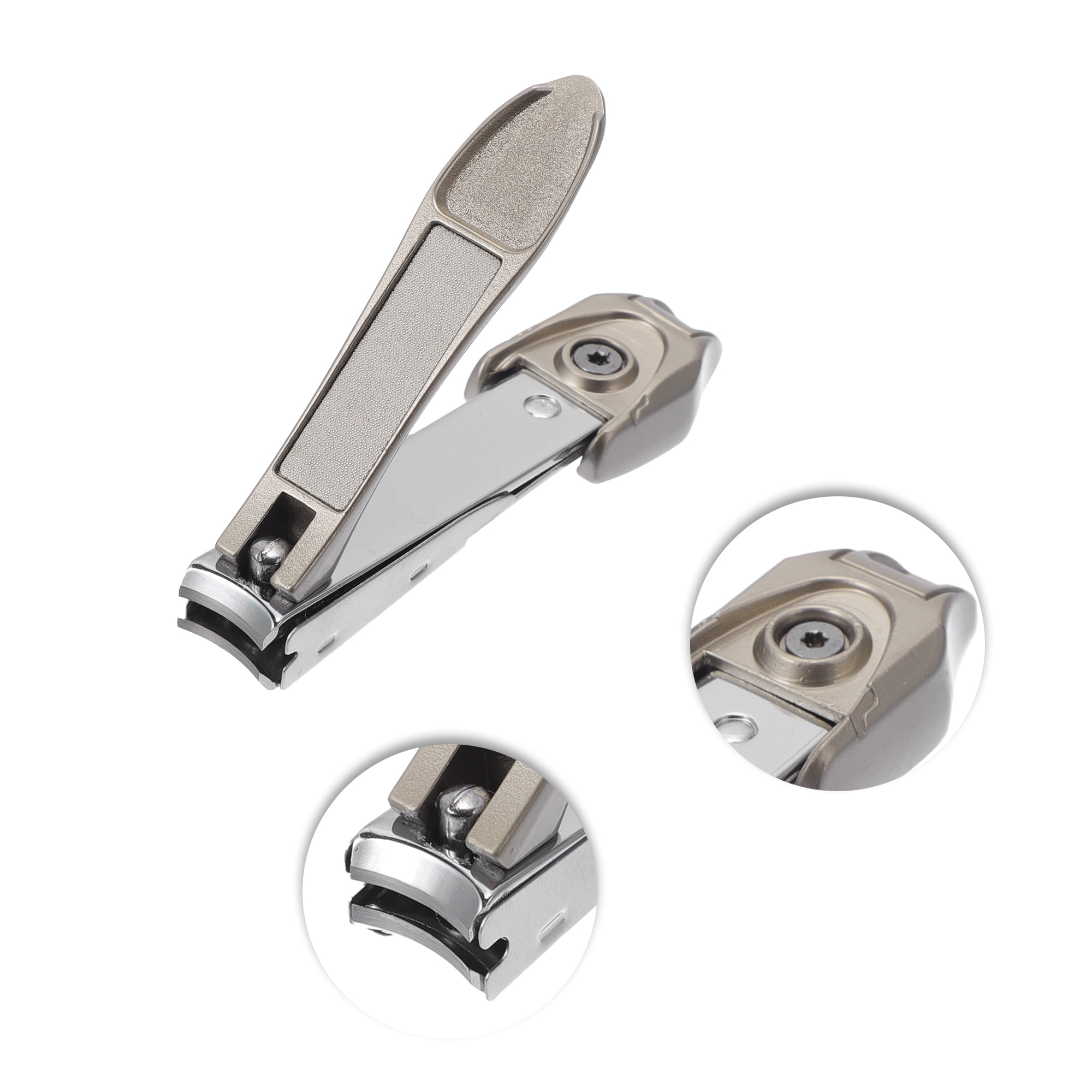 Unique Bargains Lightweight Nail Clipper 1 Pc Silver Tone 2.99"x0.75"