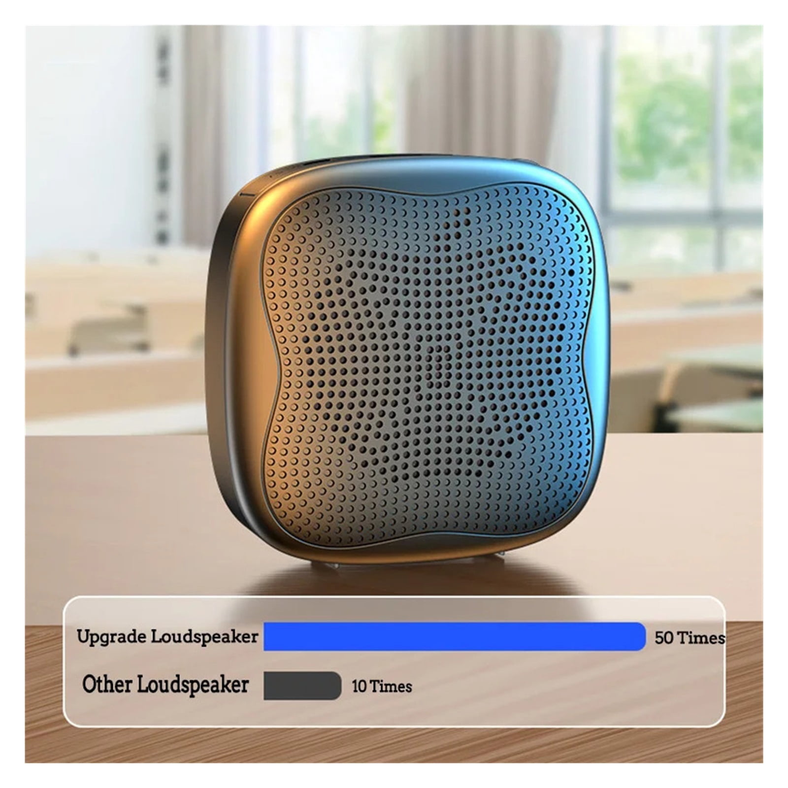 Portable Voice Amplifier Megaphone Mini Audio Speaker With Microphone Recharable Ultralight Loudspeaker For Teachers ,High Sound