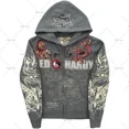 thumbnail image 2 of Sudadera con capucha gótica nueva Y2K con estampado de calavera retro americana, sudadera con capucha holgada de estilo punk hip hop rock, sudadera deportiva para parejas, moda urbana, 2 of 5