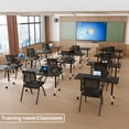 thumbnail image 7 of Fold Conference Room Tables on Wheels, Modern Mobile Flip Top Stackable Training Meeting Table for Office Classroom, 7 of 7