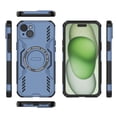thumbnail image 4 of Designed for iPhone 15 Heavy Duty Magnetic Phone Case,Compatible with Mag-safe,Military Grade Drop Protection,Dropproof Anti-fall Tough Rugged Durable Shockproof Phone Case,Blue, 4 of 11