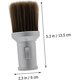 thumbnail image 3 of Barber Neck Duster Brush Boar Bristle Hair Cleaning Tool with Durable Crystal Handle Silver 13.5x6cm, 3 of 4
