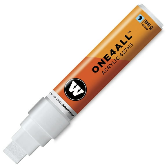 MOLOTOW 15mm Wide Tip Acrylic Pump Marker Signal White