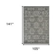 thumbnail image 5 of HomeRoots 531825 9 x 12 ft. Brown Medallion Power Loom Rectangle Area Rug, 5 of 5