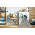 thumbnail image 2 of Ahgly Company Machine Washable Indoor Rectangle Industrial Modern Silver Pink Area Rugs, 8' x 10', 2 of 7