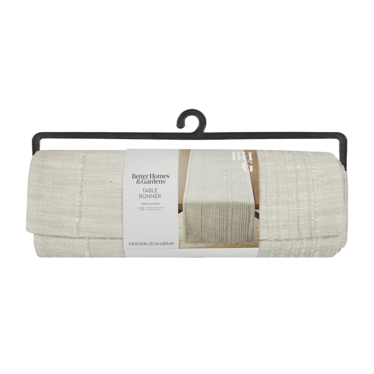 Better Homes & Gardens Beige & Gray Woven Table Runner photo 7