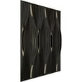 thumbnail image 2 of Ekena Millwork 19 5/8"W x 19 5/8"H Willow EnduraWall Decorative 3D Wall Panel, Universal Metallic Carbon Mist (Covers 2.67 Sq. Ft.), 2 of 6