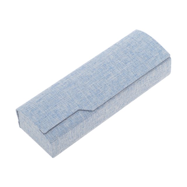 Estuche para Gafas de Lino Sintético 1 Pc Portátil Almacenamiento de Gafas Azul