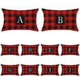 thumbnail image 3 of Seyotauo Christmas Pillowcase Flax Fabric with Lattice Pattern, Hidden Zipper Closure, Hand Washable, for Christmas Decorations Indoor, Christmas Tree Decorations, Living Room Sofa Bedroom, 3 of 8