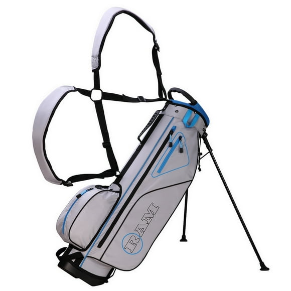 Ram Golf Lightweight Stand Carry/Sunday Bag Grey/Blue