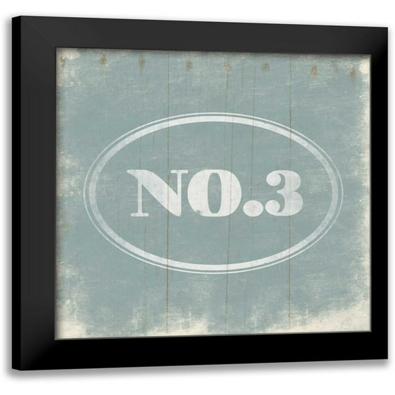 Grey, Jace 12x12 Black Modern Framed Museum Art Print Titled - NO3 Blue