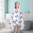 thumbnail image 6 of Galaxy Unicorn Pattern Hooded Bath Towel，60"x35" for Ages 3 To 12 Kids, Quick Dry Lightweight Soft Microfiber Hood Beach Towel Cover Up for Kids, 6 of 7