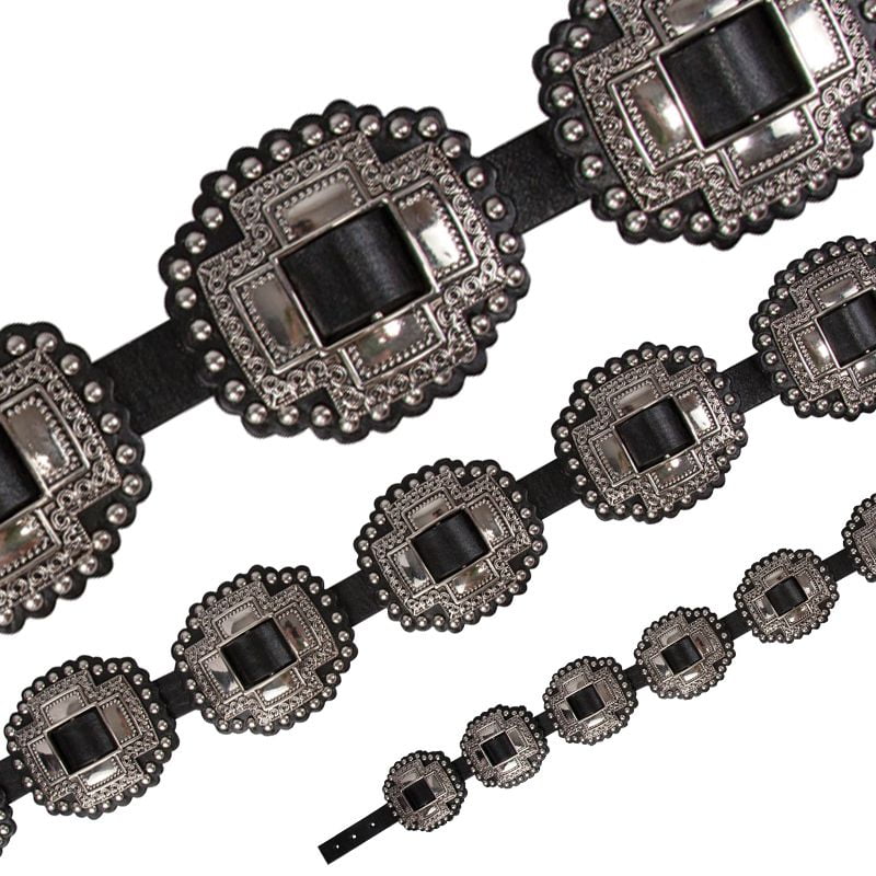 Roper Roper Women's Large Cross Concho Western Style Leather Belt