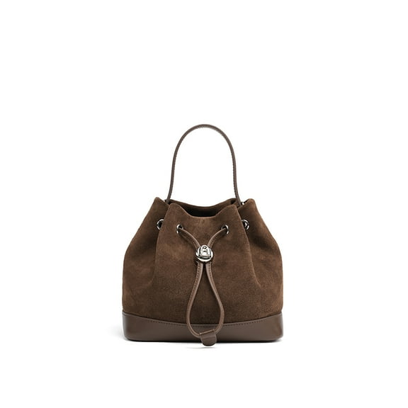 2024 New Women Bag Suede Leather Handbag Winter Bags Fashion Shoulder Bag Bucket Bag Crossbody Bag