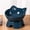 Blue_Hot#111, variant on Premium Plastic Cat & Dog Bowl with Neck Support | 15° Slanted Anti-Choke Food Bowl, Non-Slip Weighted Base, Easy Clean Removable Design, Black/Blue/Pink, 12x12x11cm