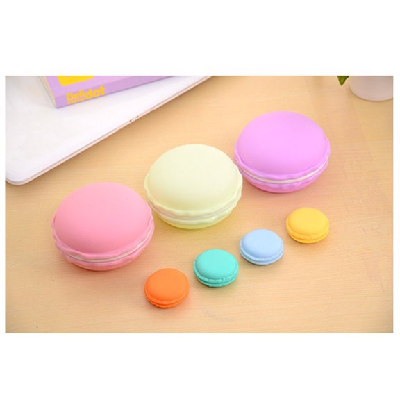 10 Cm Macaron Container Pill Case Plastic Organizing Boxes Ear Phones Earwig Mini Round Container