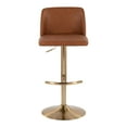 thumbnail image 4 of Toriano Adjustable Bar Stool, Gold Bar Stools, Bar Chairs, Swivel Bar Stools, Bar Stools Set of 2, 4 of 8