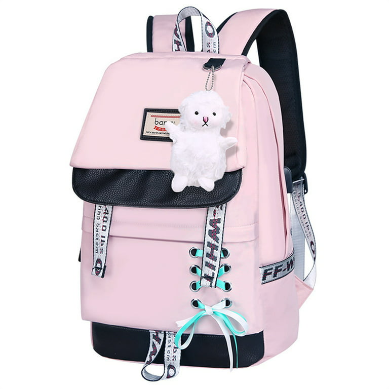 Girls Medium Classic Backpack Fashionable Star & Heart High-capacity For  School