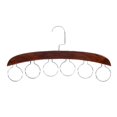 thumbnail image 2 of Bufanda Tie Hanger 6 Círculos Slots Perfecl Soporte para organizador de colgadores para bufandas Almacenamiento Para Calcetines Bufandas Rack Belt Mufflers And Shawl Accesori Café, 2 of 8