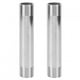 thumbnail image 2 of Tubo roscado, 2 piezas Conector de tubo roscado igual de acero inoxidable Niple de tubo roscado Eficiencia óptima, 2 of 12