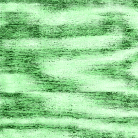 Ahgly Company Indoor Square Abstract Emerald Green Contemporary Area Rugs, 6' Square