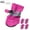 Pink#4, variant on Waterproof Dog Boots for Small Dogs | Non-Slip Paw Protector with Reflective Straps | Fleece-Lined Comfortable Dog Shoes | Set of 4
