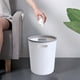 thumbnail image 5 of RFUGUG - Papelera doméstica con 2 orificios para la mano, grande, de plástico, para cocina, sala, dormitorio y oficina, color blanco resistente, disponible en 2 tamaños, 5 of 7