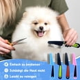 thumbnail image 2 of 2Pcs Flea Comb for Dogs Cats, Upgrade Multifunctional Pet Comb Pet Hair Removal Flea Comb, Fine Tooth Stainless Cleaning Massage Brush for Dog Cat, 2 of 7