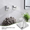 thumbnail image 6 of KOKOSIRI Bath Towel Bar Set Bathroom Hardware Accessories Set Toilet Paper Holder Towel Holder Towel Ring Coat Hook Wall Mount Stainless Steel Ploshed Chrome B09A5-CH, 6 of 7