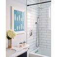 thumbnail image 2 of Wowow 8-Spray 12 in. Wall-Mounted Dual Shower Head and Handheld Shower Head 1.8-GPM in Brushed Nickel, 2 of 6