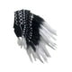 thumbnail image 4 of Sombrero de jefe indio, tocado de plumas, accesorio de disfraz, tocado para cosplay Pluma blanca, 4 of 9