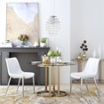 thumbnail image 2 of ZUO Magnus Dining Chair (Set of 2) White & Silver, 2 of 5