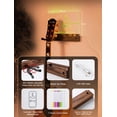 thumbnail image 4 of Soporte de Pared para Guitarra Coivy con Pizarra LED RGB en Madera de Nogal, 4 of 6