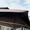 thumbnail image 5 of 10' x 10' Outdoor Canopy Gazebo With Ventilated Double Roof And Mosquito net,Brown, 5 of 6