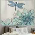 thumbnail image 2 of Creowell Flowers Dragonfly Tapestry Wall Decor Blanket for Home Dorm Short Plush Fabric Wall Hanging 4 Sizes Multi-functional Wall Decor 40x60inch, 2 of 6