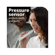 Philips Sonicare 4100 Power Toothbrush, Rechargeable Electric Toothbrush with Pressure Sensor, White (HX3681/23)