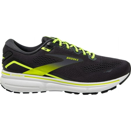 Brooks Men's Run Visible Ghost 15 Running Shoes (Ebony, 9.5 D US)