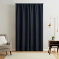 thumbnail image 3 of Mainstays Solid Twill Blackout Curtain Panel and Sheers, Set of 4, Blue Cove, 27.5" W x 95" L, 3 of 10