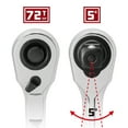thumbnail image 2 of Powerbuilt 3/8 Inch Drive 72 Teeth Pro Tech Ratchet with Contour Handle - 649969, 2 of 6